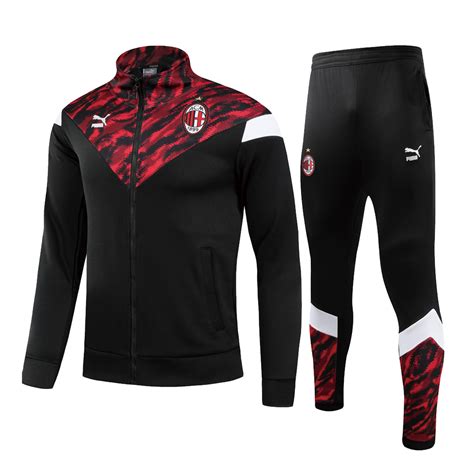Ein aspekt der heimtrikots soll dynamik verleihen. AC Milan Kids Training Kit (Jacket+Pants) High Neck Collar ...
