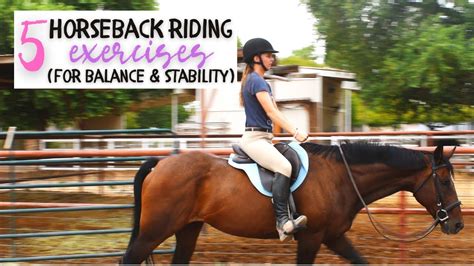 Horseback Riding Exercises For Balance And Stability Youtube