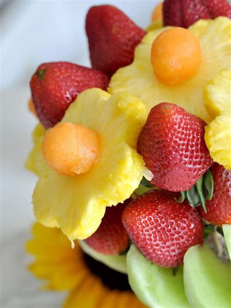 How To Make An Edible Fresh Fruit Bouquet Recipe Fruit Platter