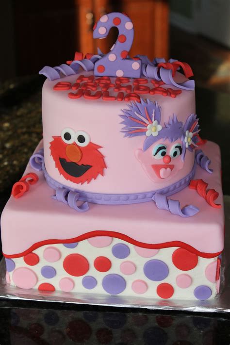 Flickrpe8vskg Julias Abby And Elmo Cake Vanilla Cake