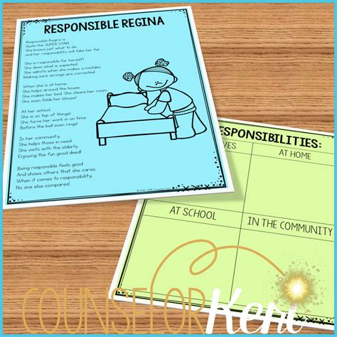 Responsibility Lesson: Being Responsible Counseling Classroom Guidance ...