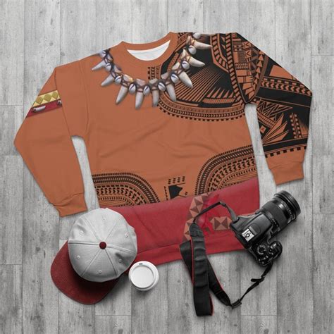 Chief Tui Long Sleeve Sweatshirt Moana Costume Moana Etsy