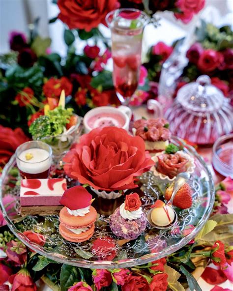 Wrapped In Elegant Roses Feel Like Princess Afternoon Tea With Red