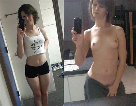 Girlfriend Before And After Clothed Naked Dressed