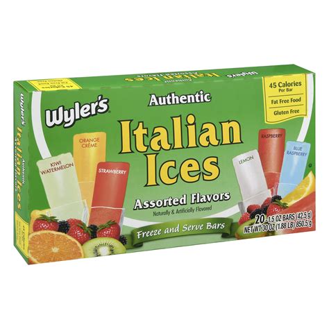 Wyler S Wyler S Italian Ices Assorted Flavors Authentic Pack