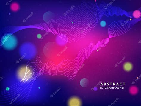 Premium Vector Abstract Bokeh Light Effect Background With Gradient