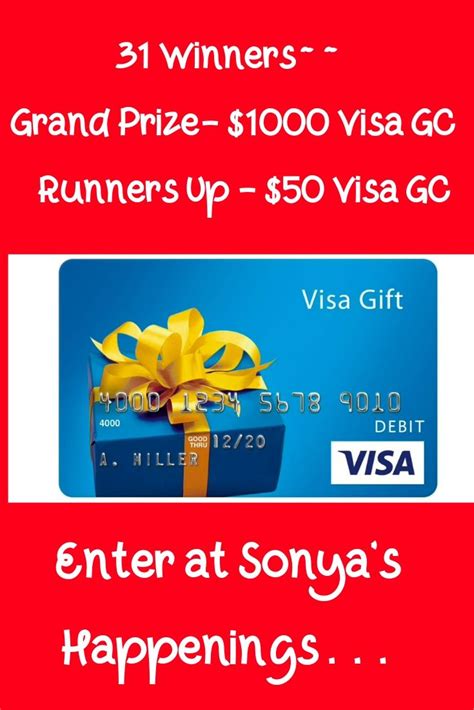 A visa gift card from first citizens is a convenient, flexible and secure way to give family and friends a gift to use at millions of locations worldwide. https | Visa gift card, Online sweepstakes, Win money