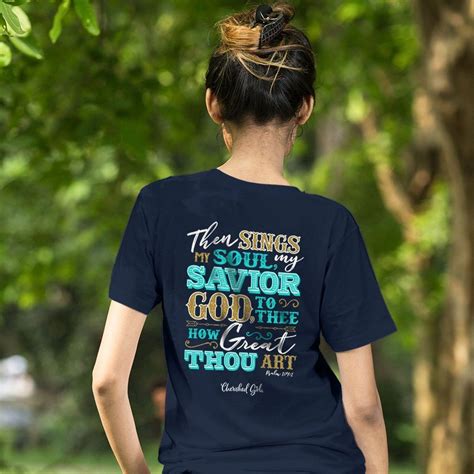 Cherished Girl T Shirt How Great Thou Art Inspirational Shirt Gods Shirt T Shirts For Women