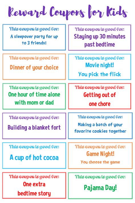 Reward Ticket Printable Template