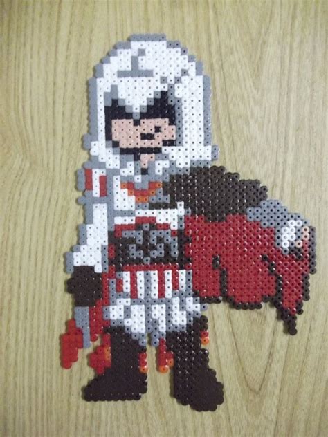Ezio Assassin S Creed Made Of Perler Fuse Beads By Capricornc On