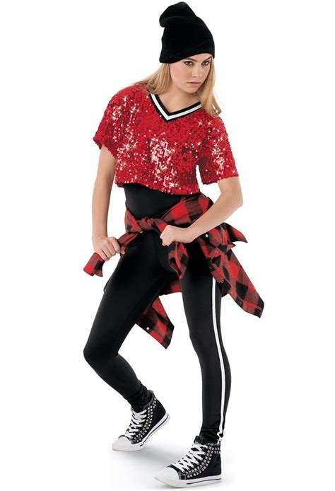 Jersey Crop Tee And Leggings Dance Outfits Hip Hop Outfits Dance Fashion