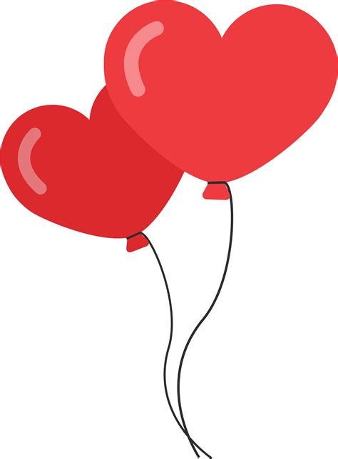 Love Vector Png Heart Shaped Balloon Png Clipart Full Size Clipart 5352504 Pinclipart