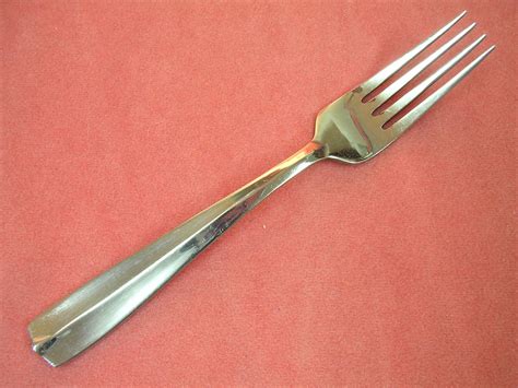 oneida pluma salad fork stainless flatware silverware