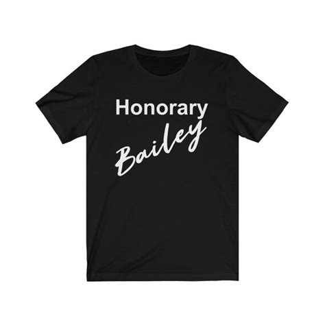 Honorary Bailey T Shirt The Baileys Fan Wear Etsy Uk
