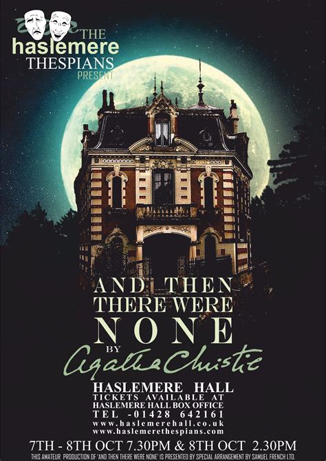 AND THEN THERE WERE NONE | Haslemere Hall, Surrey