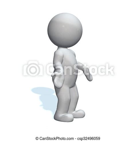 Explain - 3d people isolated. | CanStock