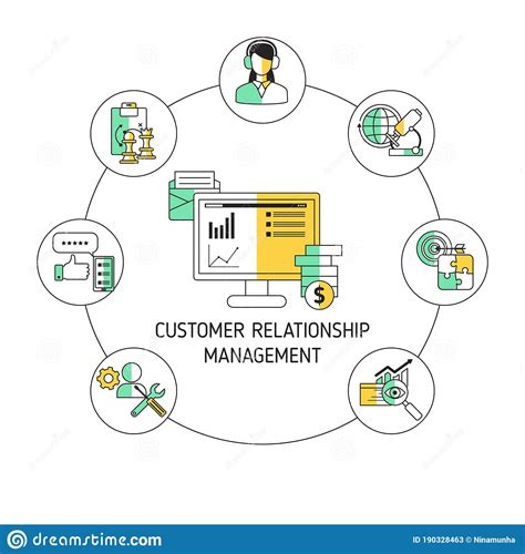 Customer Relationship Management Vector Concept Stock Vector
