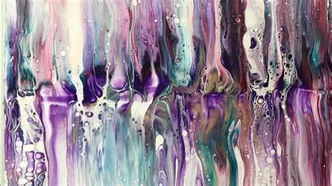 412 Purple Ripple Swipebloom Paintacrylic Pouringghost Pour Youtube