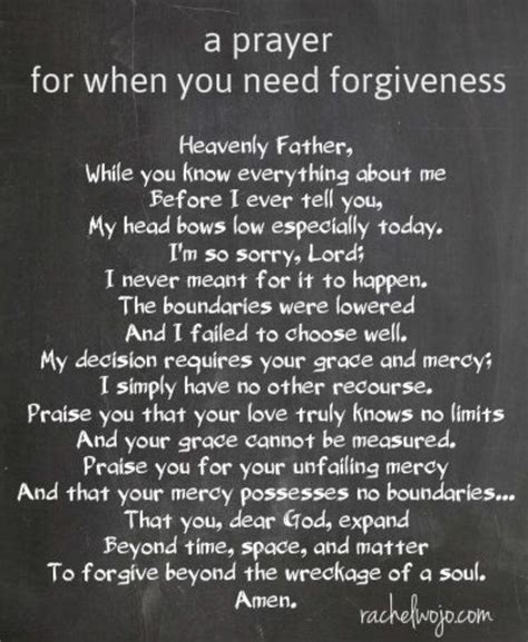 A Prayer For When You Need Forgiveness Prayers Faith Prayer Bible