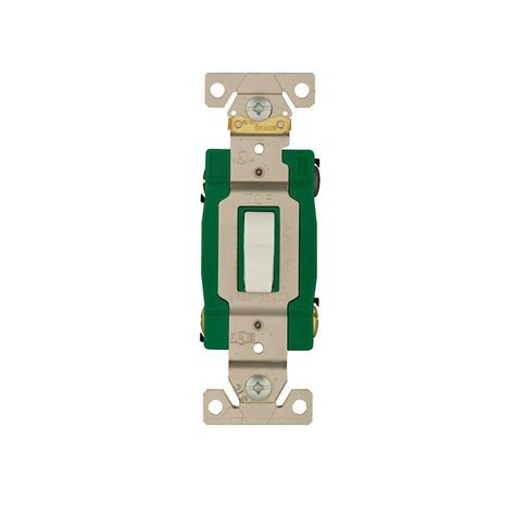Eaton 30 Amp Double Pole Industrial Grade Toggle Switch White 3032w
