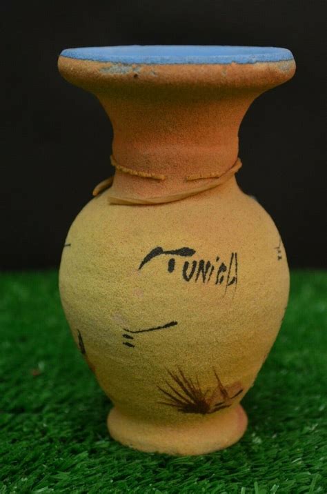 Ancien Vase Soliflore Tulipier En Terre Cuite De Tunisie Ebay