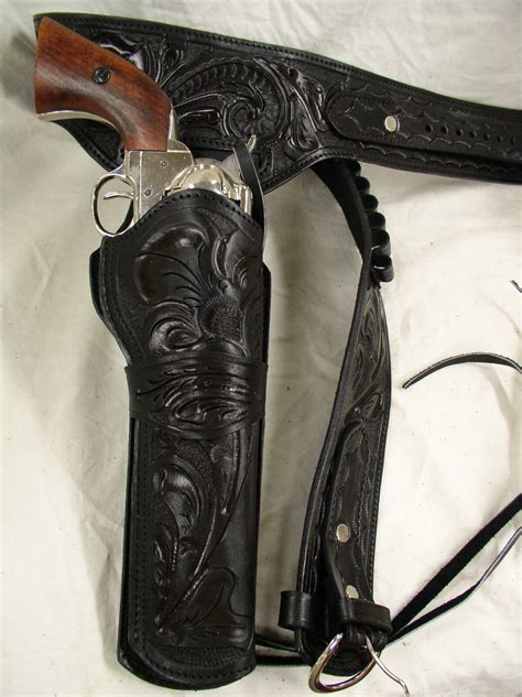 44 45 Ruger Colt Uberti Western Fast Draw Pistola In Pelle Pistola In