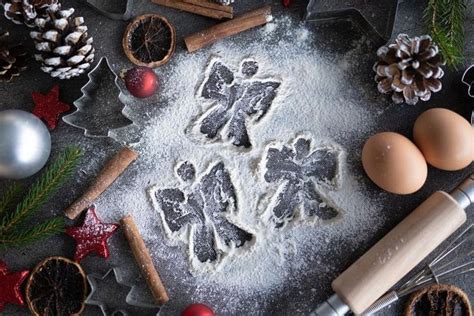 Christmas Baking Flour Angels Digital Backdrop Photography Etsy