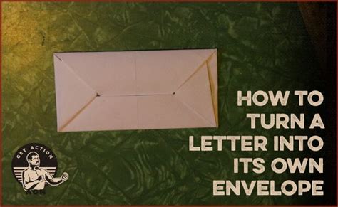 2 Ways To Fold A Letter Into Its Own Envelope Lettering Envelope
