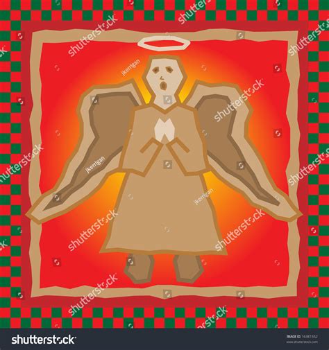 Jpeg Illustration Of Primitive Christmas Angel 16381552 Shutterstock