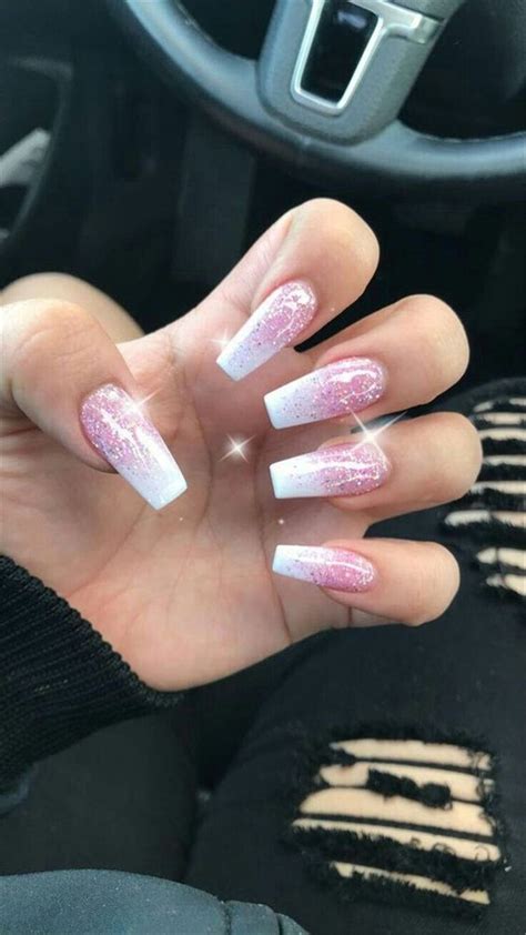 Pink Ombre Nails Ombre Acrylic Nails Pretty Acrylic Nails Pink Nail