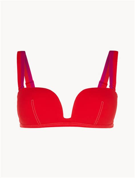 Bandeau Bikini Top In Red