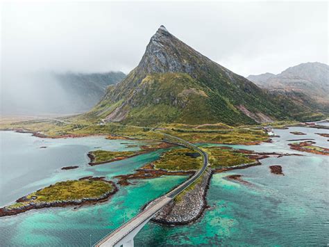 The Stunning Fredvang Bridges In Lofoten Islands Norway · Free Stock Photo