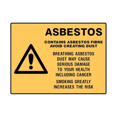 Asbestos Sign Asbestos