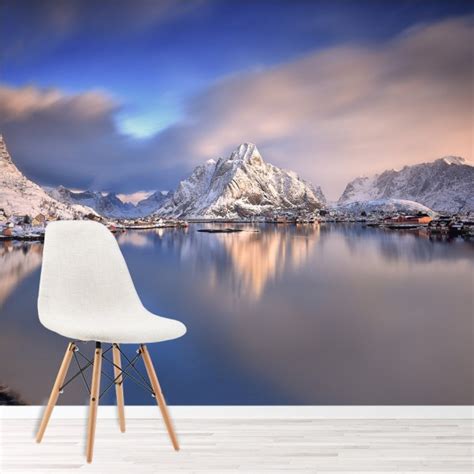 Reine Landscape Norway Wall Mural Wallpaper