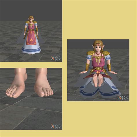 Alttp Zeldas Feet By 3dfootfan On Deviantart