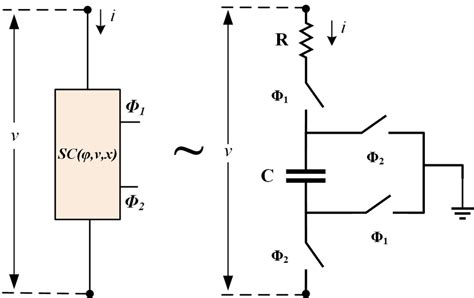Schematic Of The Used Switched Capacitor Circuit Resistor R Includes