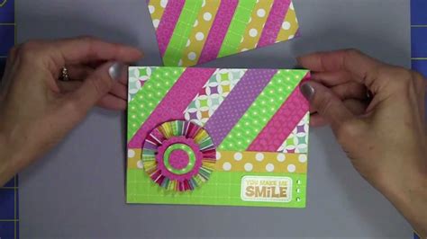 Using Paper Scraps To Make Card Backgrounds Youtube