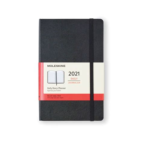 promotional moleskine® hard cover large 12 month daily 2021 planner personalized with your