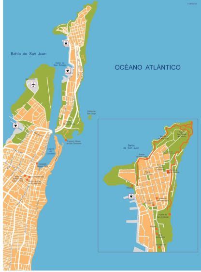 San Juan Vector Map Eps Illustrator City Maps America Order And