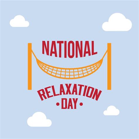 National Relaxation Day Vector Design 6182321 Vector Art At Vecteezy