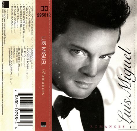 Luis Miguel Romances 1997 Cassette Discogs