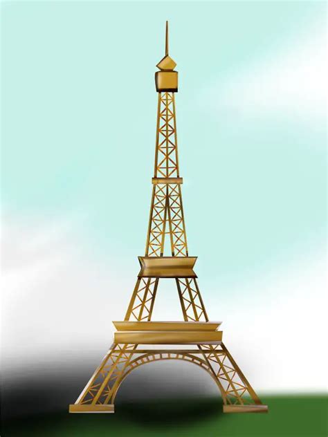 Learn How To Draw An Eiffel Tower Wonders Of The World Step By Step
