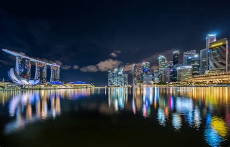 Wallpaper Night Lights Backlight Singapore Images For Desktop Section Download