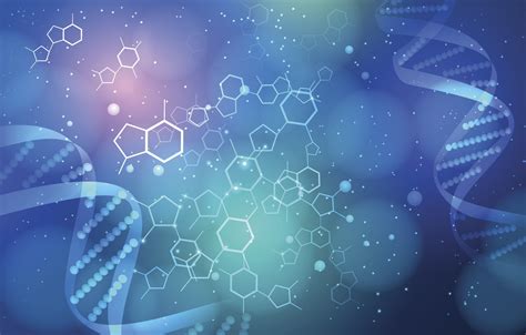 Wallpaper DNA, Background, Blue, Biology images for desktop, section ...