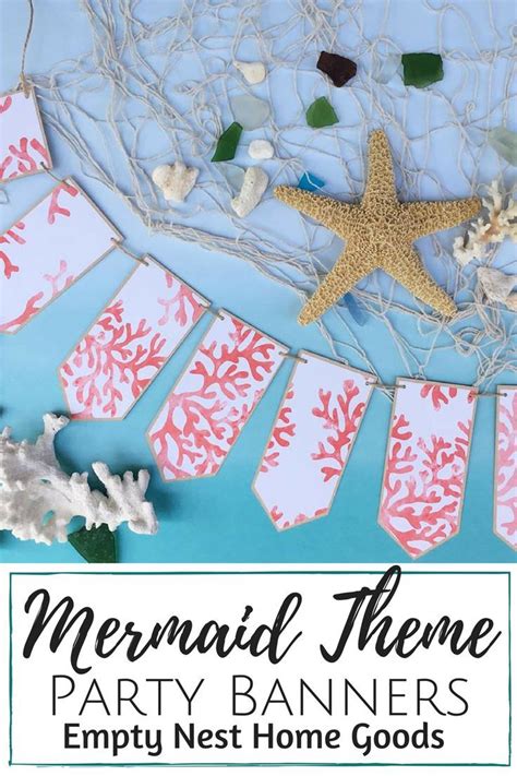 Mermaid Party Banners Mermaid Party Ideas Under The Sea Party Ideas