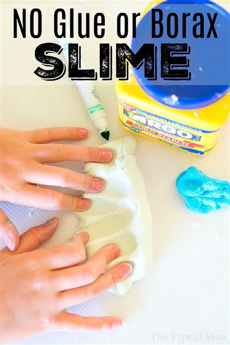 This one is just tapioca flour and water that has been. How to Make Slime Without Glue · The Typical Mom