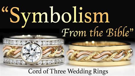 Diamond Cord Of Three Wedding Ring Symbolism From The Bible Woven