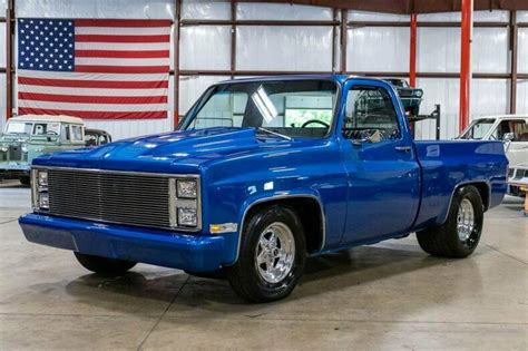 1983 Chevrolet C 10 895 Miles Metallic Blue Pickup Truck 505ci V8