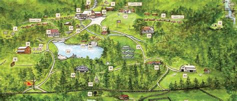 Girls Summer Camp Map In Brevard North Carolina Rockbrook Camp