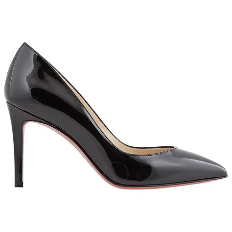 Christian Louboutin Ladies Pigalle 85 Black Patent Leather Pumps Brand